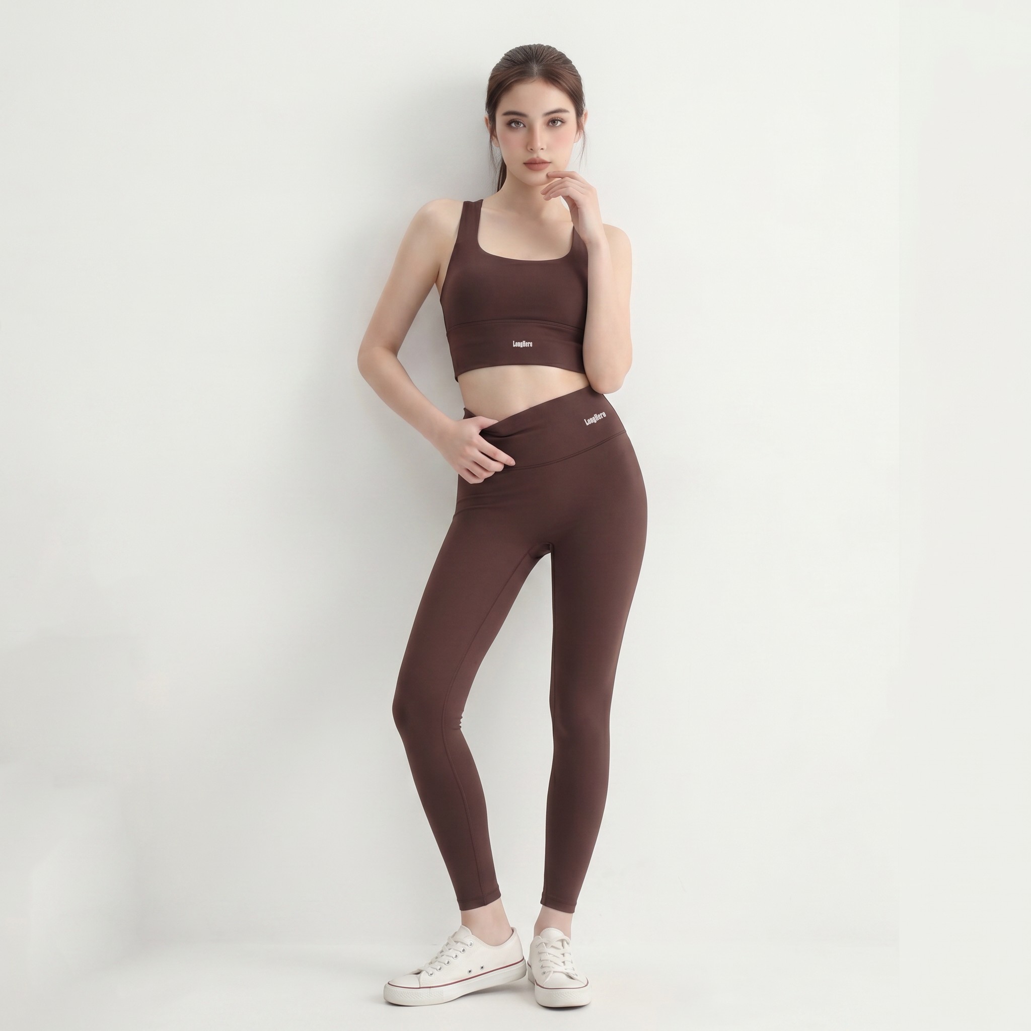 Twisted back small leg pants set LHNB005
